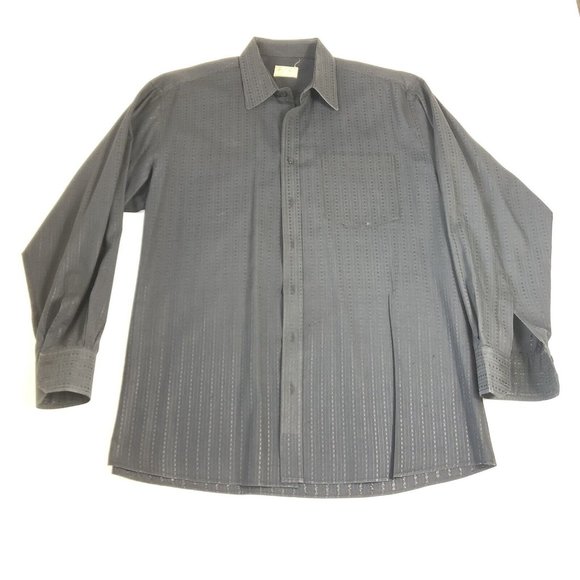 Hamilton Shirts Mens Long Sleeve Button Down Black XL Custom‎ Collection￼ - Picture 1 of 10